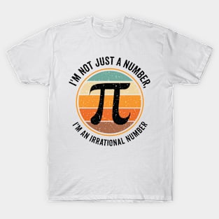 Pi Day Retro Mathematics Pi Symbol Math Number T-Shirt